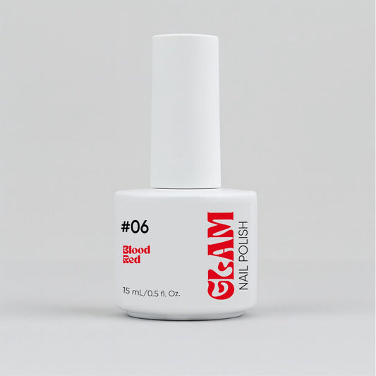 Glam Nail Polish – Blood Red #06 (15mL)